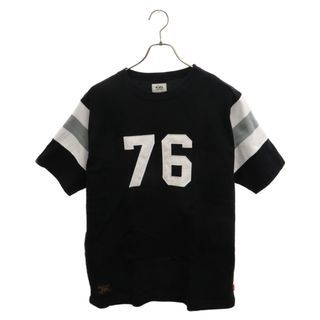 ダブルタップス(W)taps)のWTAPS ダブルタップス x Rags McGREGOR FOOTBALL SHIRTS 151ATDT-CSM01S ラグスマックレガー フットボールシャツ カットソー ブラック(Tシャツ/カットソー(半袖/袖なし))