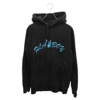 シュプリーム(Supreme)のSUPREME シュプリーム 17SS×PLAYBOY Hooded Sweatshirt プレイボーイ スウェットプルオーバーパーカー ブラック(パーカー)