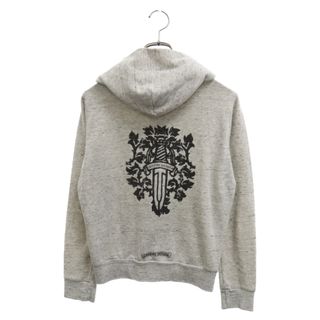 クロムハーツ(Chrome Hearts)のCHROME HEARTS クロムハーツ ダガープリント ダガージップアップフーディ パーカー グレー(パーカー)