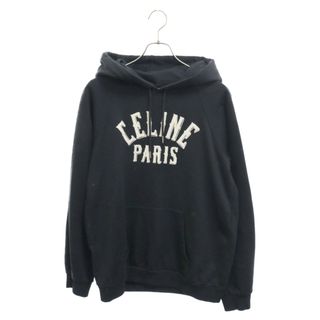 セリーヌ(celine)のCELINE セリーヌ フロントロゴプリントプルオーバー パーカー 2Y182450I ブラック M(パーカー)