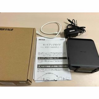 バッファロー(Buffalo)のBUFFALO Wi-Fiルーター WSR-1166DHPL2/N ブラック(PC周辺機器)