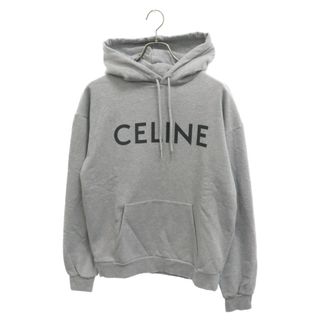 セリーヌ(celine)のCELINE セリーヌ 21SS クラシックロゴルーズスウェットプルオーバーパーカー S グレー 2Y321052H(パーカー)