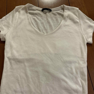 レディース インナー 半袖 Tシャツ 白 Mサイズ(カットソー(半袖/袖なし))
