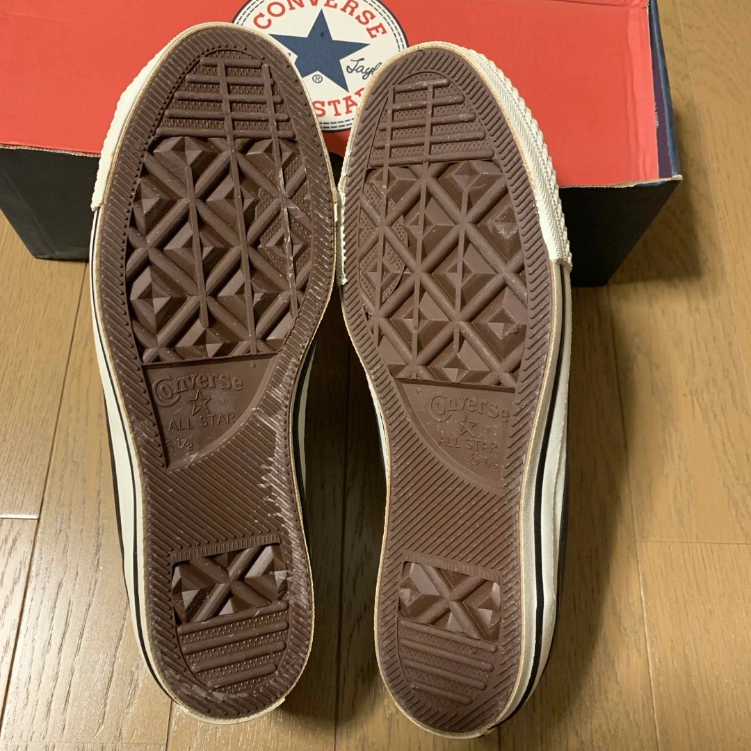 CONVERSE - converse オールスターレザー ネイビー 25cm made in CONVERSE - converse オールスターレザー ネイビー 25cm made in