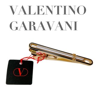 valentino garavani - 極美品 ヴァレンティノ ガラヴァーニ ネクタイピン タグ付き シルバー ゴールド