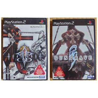 プレイステーション2(PlayStation2)の中古 PS2ソフト 2本 ガングレイヴ 、ガングレイヴオーディー(家庭用ゲームソフト)