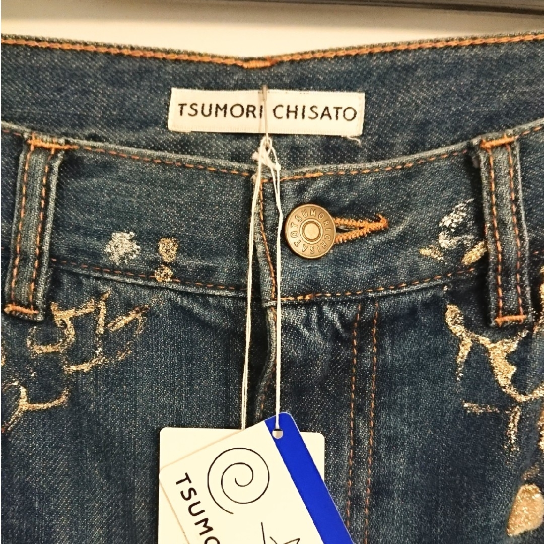 TSUMORI CHISATO(ツモリチサト)の新品　TSUMORI CHISATO　ジュエルラメデニム レディースのパンツ(デニム/ジーンズ)の商品写真