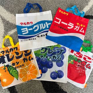 マルカワガム　エコバッグ　ヨーグルト　コーラ　オレンジ　グレープ　いちご　ガチャ(エコバッグ)