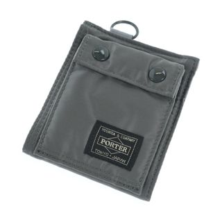 ポーター(PORTER)のPORTER ポーター 財布・コインケース - グレー 【古着】【中古】(折り財布)