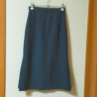 スカート　紺色　美品(ひざ丈スカート)