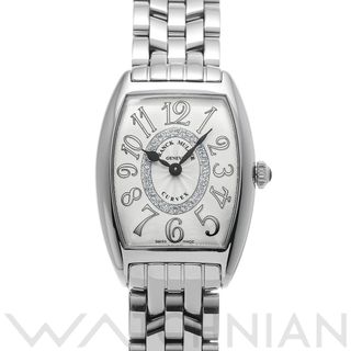 FRANCK MULLER - 中古 フランクミュラー FRANCK MULLER 1752QZCD1R シルバー /ダイヤモンド レディース 腕時計