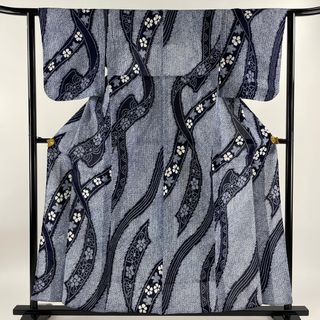 浴衣 身丈158cm 裄丈62cm 綿 美品 名品 【中古】(浴衣)