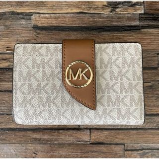 Michael Kors - GREENWICH タブ ウォレット ミディアム MKシグネチャー 二つ折り