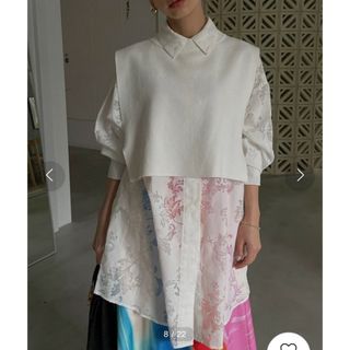 アメリヴィンテージ(Ameri VINTAGE)のVEST SET SHEER PATTERN SHIRT(シャツ/ブラウス(長袖/七分))