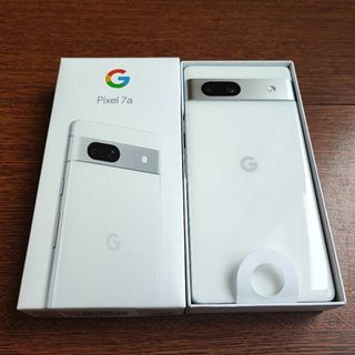 グーグルピクセル(Google Pixel)の新品未使用　 Google Pixel7a　SNOW(白)　シムフリー(スマートフォン本体)