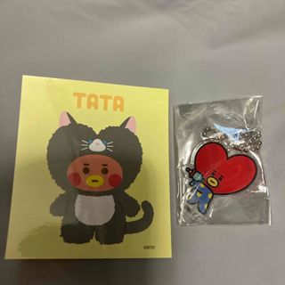 ビーティーイシビル(BT21)のbt21 TATA キーホルダー BT21 ステッカー TATA(キャラクターグッズ)