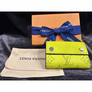 ルイヴィトン(LOUIS VUITTON)の【超美品】ルイヴィトン　コンパクトウォレット　ディスカバリー　タイガラマ　黄色(折り財布)