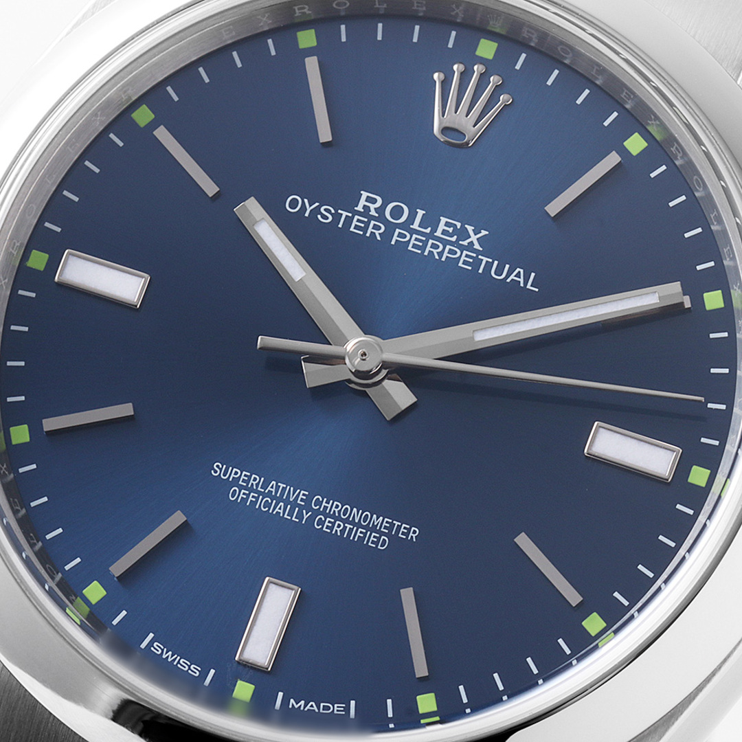 ROLEX(ロレックス)のロレックス オイスターパーペチュアル 39 114300 ブルー ランダム番 メンズ 中古 腕時計 メンズの時計(腕時計(アナログ))の商品写真