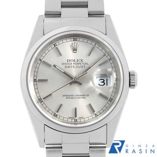 ロレックス(ROLEX)のロレックス デイトジャスト 16200 シルバー バー Y番 メンズ 中古 腕時計(腕時計(アナログ))