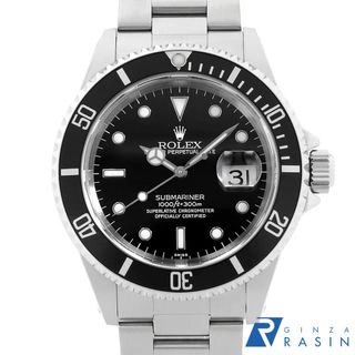 ロレックス(ROLEX)のロレックス サブマリーナ デイト 16610 ブラック A番 メンズ 中古 腕時計(腕時計(アナログ))