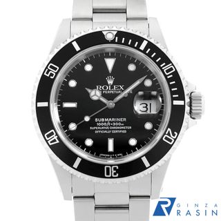 ロレックス(ROLEX)のロレックス サブマリーナ デイト 16610 ブラック オールトリチウム X番 メンズ 中古 腕時計(腕時計(アナログ))