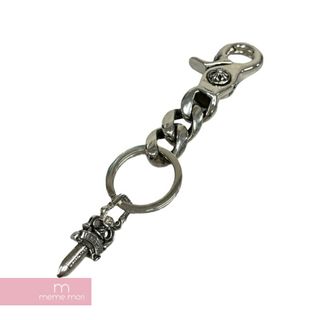 クロムハーツ(Chrome Hearts)のCHROME HEARTS Key Ring Classic Link Short クロムハーツ キーリングクラシクックリンクショート キーリング キーホルダー ダガーチャーム アクセサリー シルバー925 シルバー 【240501】【中古-A】【me04】(財布)