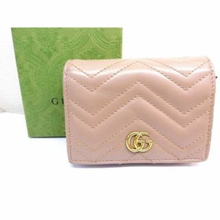 グッチ(Gucci)のグッチ GUCCI ■ 466492 レザー GGマーモント コンパクトウォレット 財布 レディース □6D マム100(財布)