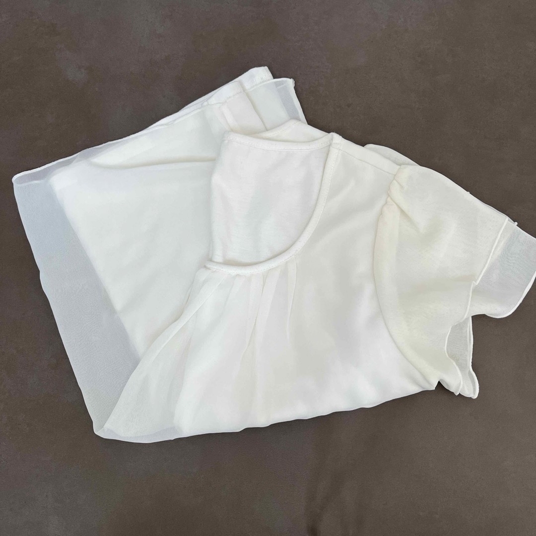 半袖　Tシャツ　フォーマル　きれいめ　シアー　レース メンズのトップス(Tシャツ/カットソー(半袖/袖なし))の商品写真