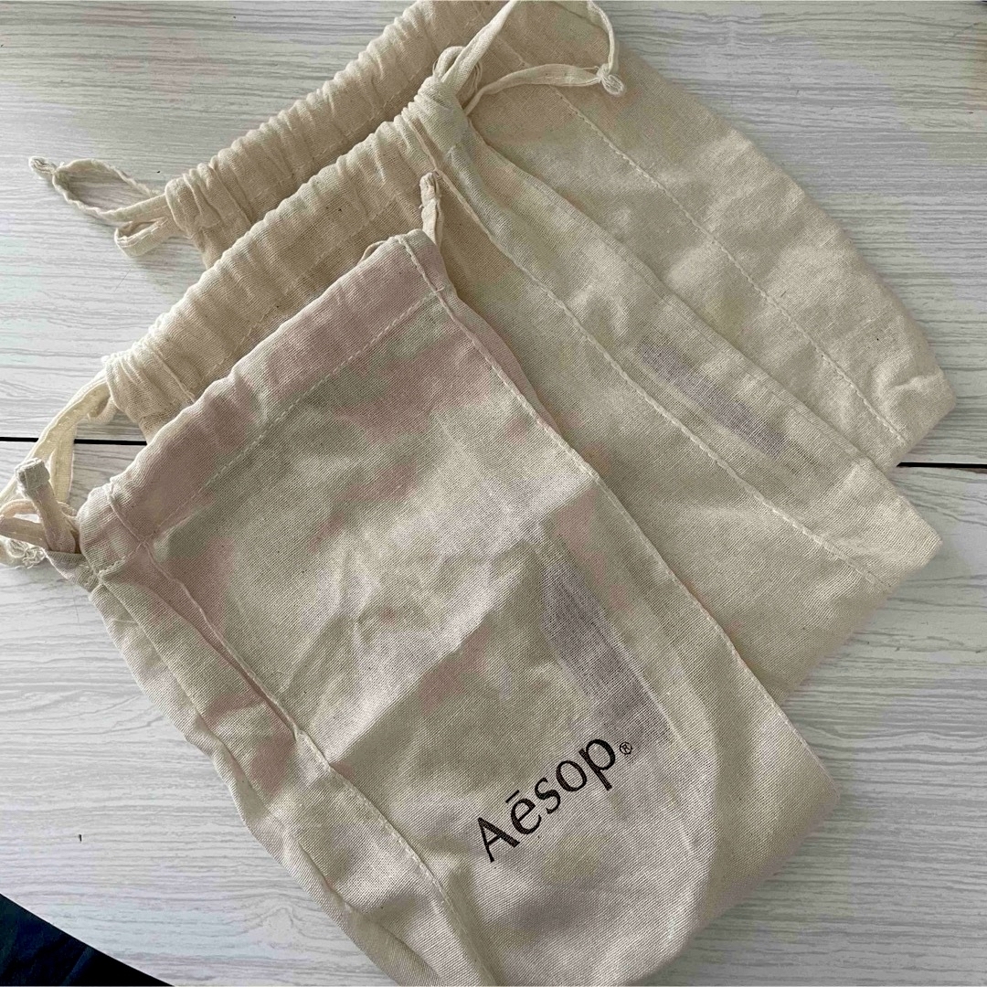 Aesop(イソップ)のAesop 巾着 ショッパー 3枚 レディースのバッグ(ショップ袋)の商品写真