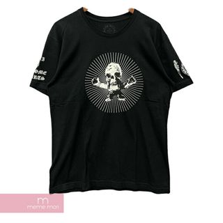 クロムハーツ(Chrome Hearts)のCHROME HEARTS FOTI Print Tee クロムハーツ フォティ プリント Tシャツ 半袖カットソー フロントプリント 袖ロゴ ブラック×ホワイト サイズL【240502】【中古-A】【me04】(Tシャツ/カットソー(半袖/袖なし))