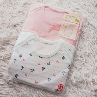 ユニクロ(UNIQLO)のユニクロ 半袖クルーネックボディ 90(下着)