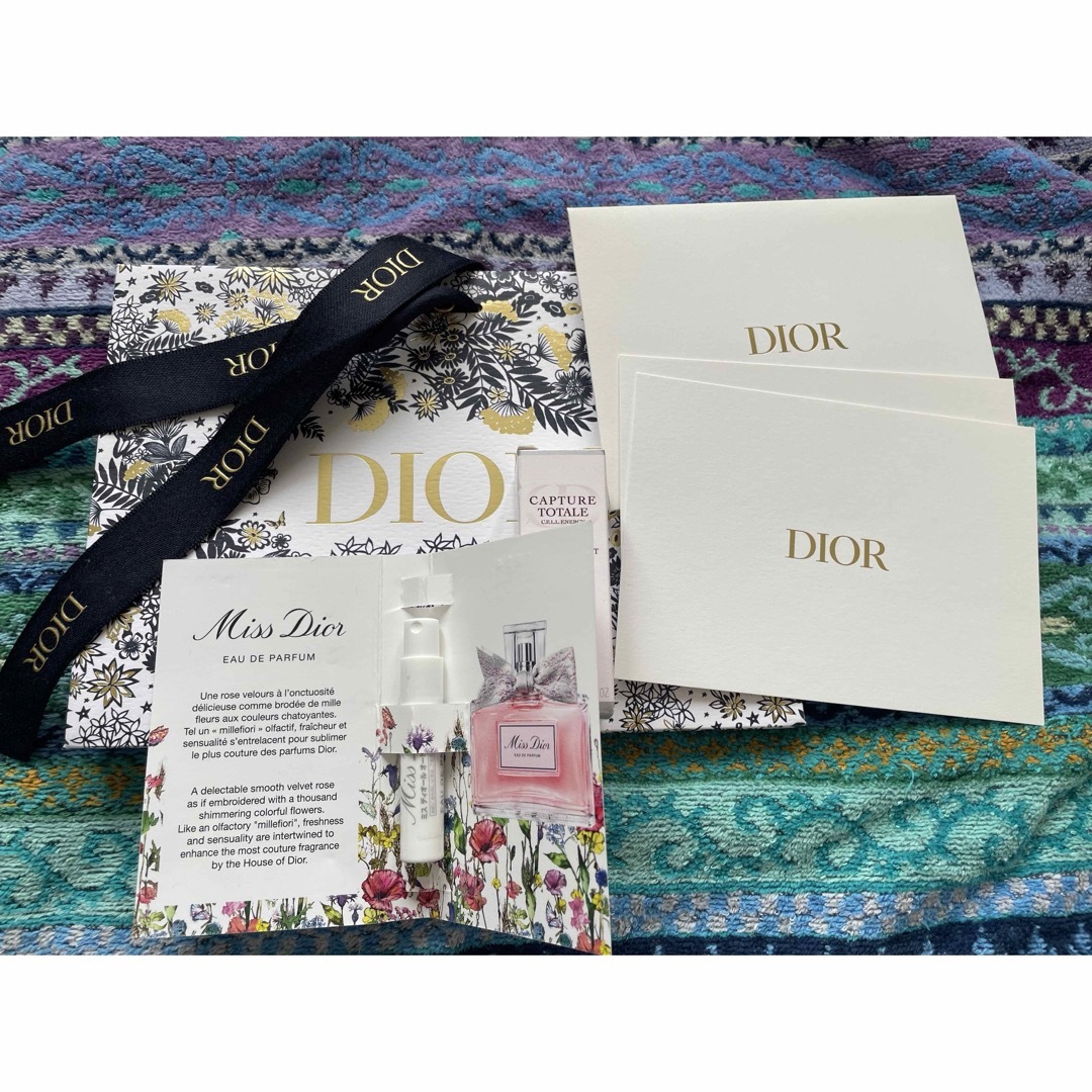 Dior(ディオール)のDior オードゥトワレ&洗顔料メッセージカード コスメ/美容の香水(香水(女性用))の商品写真