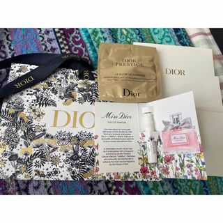 Dior オードゥトワレ&洗顔料メッセージカード