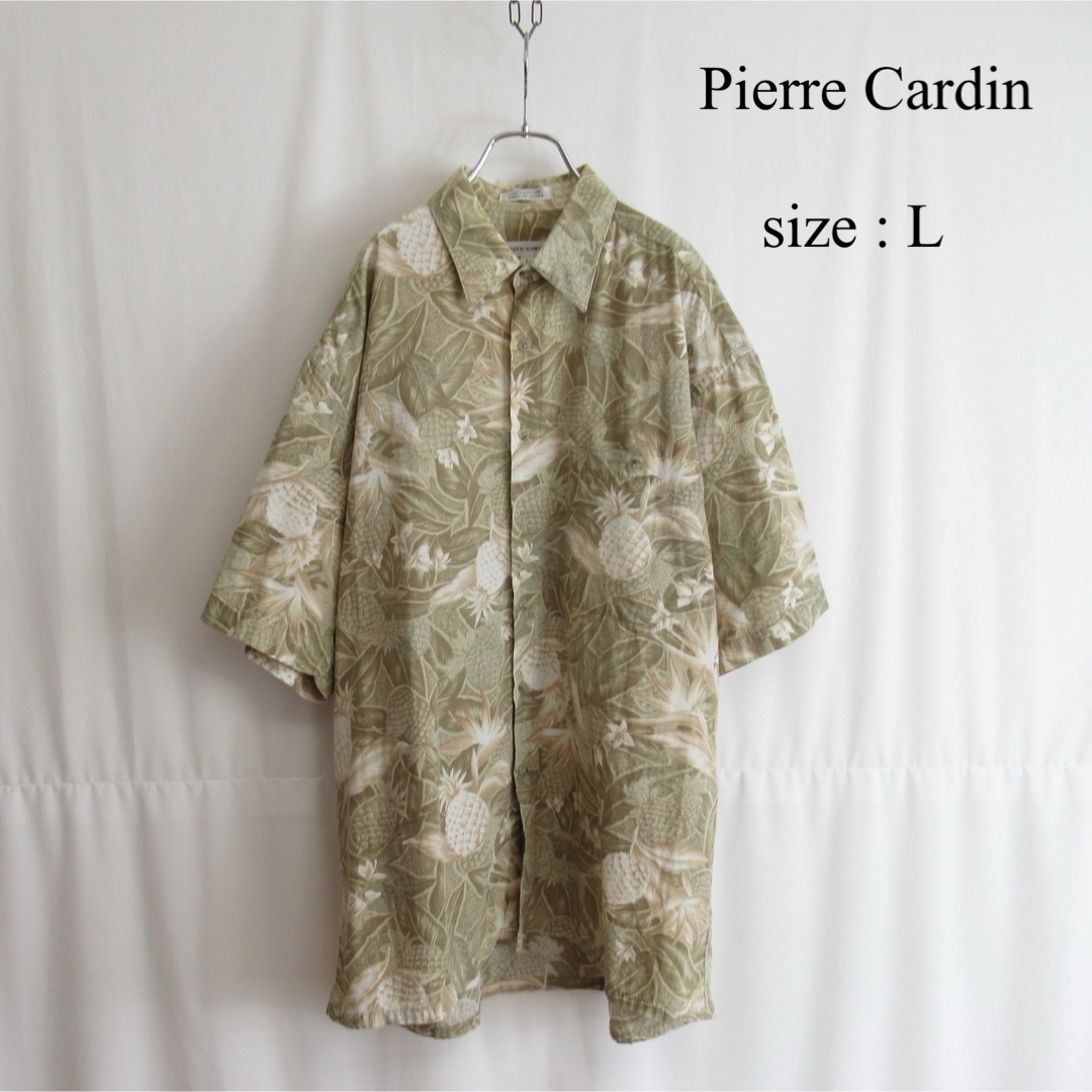 pierre cardin(ピエールカルダン)の90s Pierre Cardin 総柄 デザイン コットン シャツ トップス メンズのトップス(シャツ)の商品写真