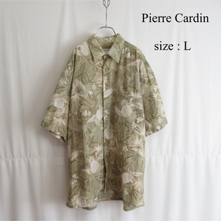 ピエールカルダン(pierre cardin)の90s Pierre Cardin 総柄 デザイン コットン シャツ トップス(シャツ)