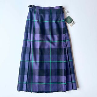 オニールオブダブリン(O'NEIL of DUBLIN)の新品未使用✨オニールオブダブリン　キルトスカート　紫　10(ロングスカート)