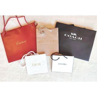 ブルガリ(BVLGARI)のショッパー カルティエ ブルガリ シャネル ディオール コーチ まとめ売り 紙袋(その他)