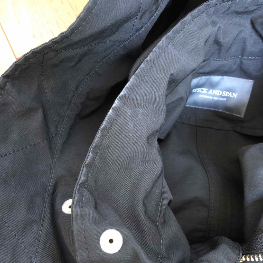 Spick & Span(スピックアンドスパン)のSpick&Span 18AW グログランフーディーコート ミドル丈 レディースのジャケット/アウター(モッズコート)の商品写真