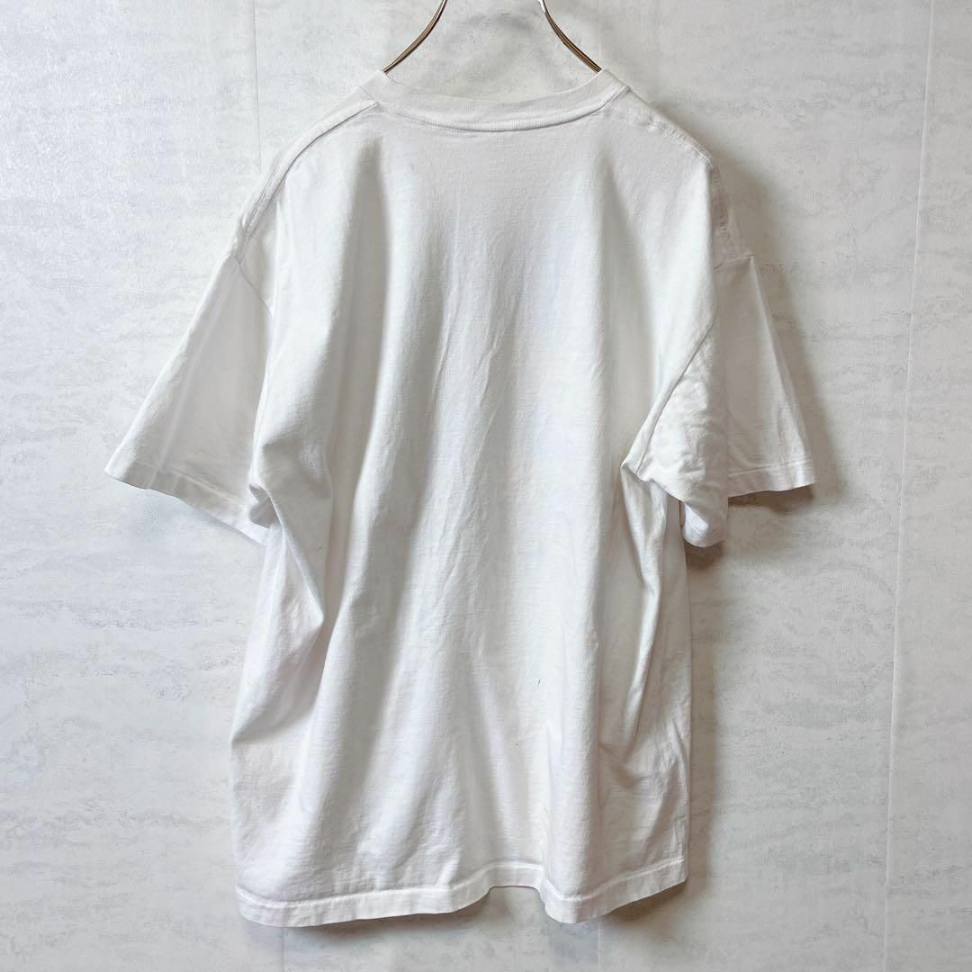 シングルステッチ　ビンテージ　半袖Ｔシャツ　白ホワイト　音楽系ロゴ　メンズ古着 メンズのトップス(Tシャツ/カットソー(半袖/袖なし))の商品写真