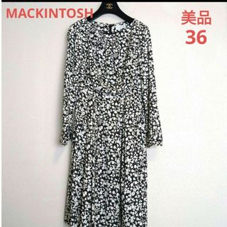 マッキントッシュ(MACKINTOSH)のMACKINTOSH   小花柄　ワンピース　36(ひざ丈ワンピース)