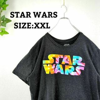 STAR WARS スターウォーズ US古着 輸入Tシャツ ブラック XXL(Tシャツ/カットソー(半袖/袖なし))