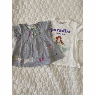 プティマイン(petit main)の女の子　Tシャツ 2枚セット　まとめ売り　プティマイン　KP ニットプランナー (Ｔシャツ)