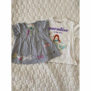 女の子　Tシャツ 2枚セット　まとめ売り　プティマイン　KP ニットプランナー 