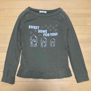 Tシャツ　カーキ　SWEET SOME FOR YOU!(Tシャツ(長袖/七分))