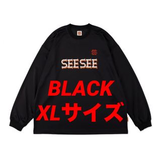 XLサイズ SEE SEE GAME LS TEE BLACK L3-1(Tシャツ/カットソー(七分/長袖))