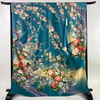 振袖 身丈157cm 裄丈67cm 正絹 逸品 【中古】(着物)