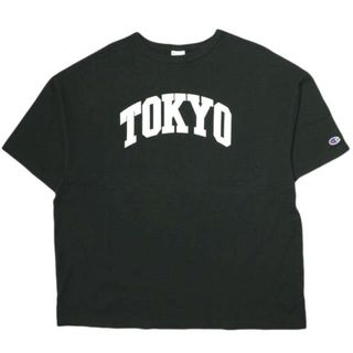 チャンピオン(Champion)のChampion x BEAMS チャンピオン ビームス 別注 TOKYO Tシャツ C8-R347 S ブラック 半袖 オーバーサイズ トップス【中古】【Champion × BEAMS】(Tシャツ/カットソー(半袖/袖なし))