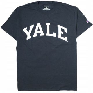 チャンピオン(Champion)のChampion チャンピオン YALE College Tee イェール大学 カレッジTシャツ M ネイビー 半袖 丸胴 トップス【新古品】【中古】【Champion】(Tシャツ/カットソー(半袖/袖なし))