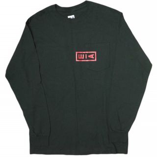 AiE (Arts in Education) エーアイイー 20SS アメリカ製 Printed L/S Pocket Tee AiE Logo ロゴプリント ロングスリーブポケットTシャツ M ブラック 長袖 トップス【新古品】【中古】【AiE (Arts in Education)】(Tシャツ/カットソー(七分/長袖))