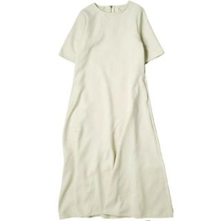 ユナイテッドアローズ(UNITED ARROWS)のTO UNITED ARROWS トゥー ユナイテッドアローズ 日本製 P FLA MAXI ONE PIECE 二重織カルゼマキシワンピース 1583-699-0060 M Off White 半袖 ドレス トップス【中古】【UNITED ARROWS】(ロングワンピース/マキシワンピース)